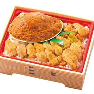 BIGうに貝焼きと生雲丹弁当