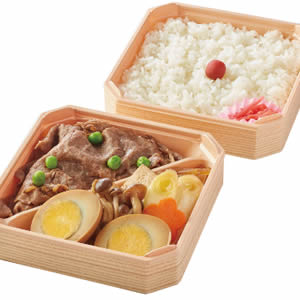 重ねすき焼弁当